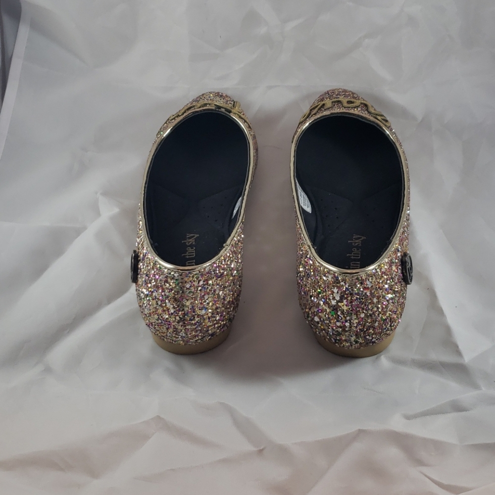 Loly in The Sky Shoes Women's Yellow & Gold Flat & Loafers Shoes Size 7.5 - Picture 4 of 5